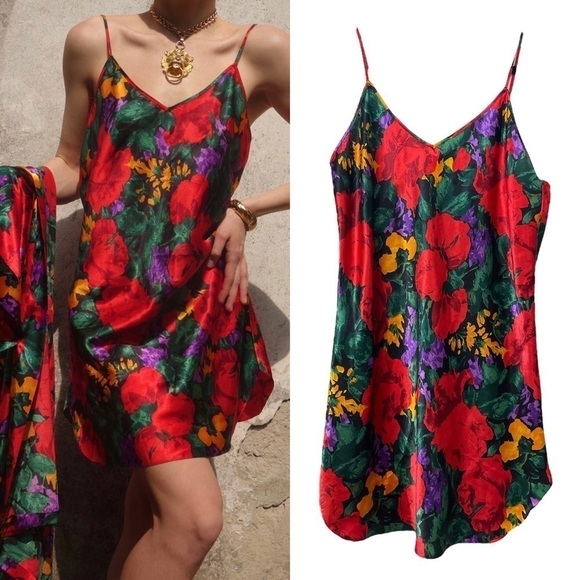 1992 Victoria's Secret Gold Label Chemise/Slip - Picture 1 of 11